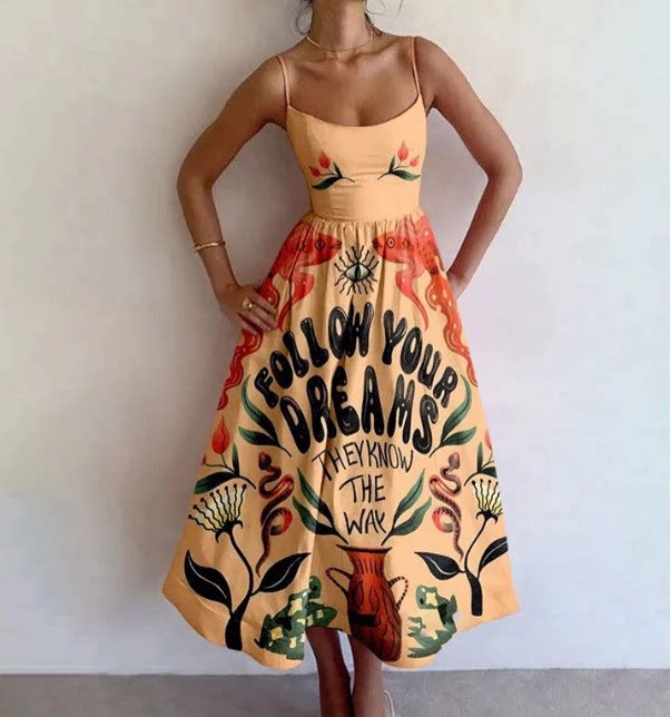 Womens Sleeveless Floral Print Shirt Collar Dress Long Dress