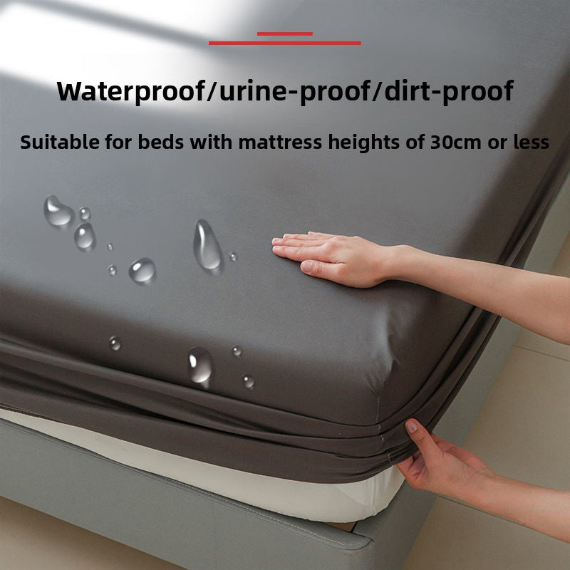 Waterproof fitted sheet for home use