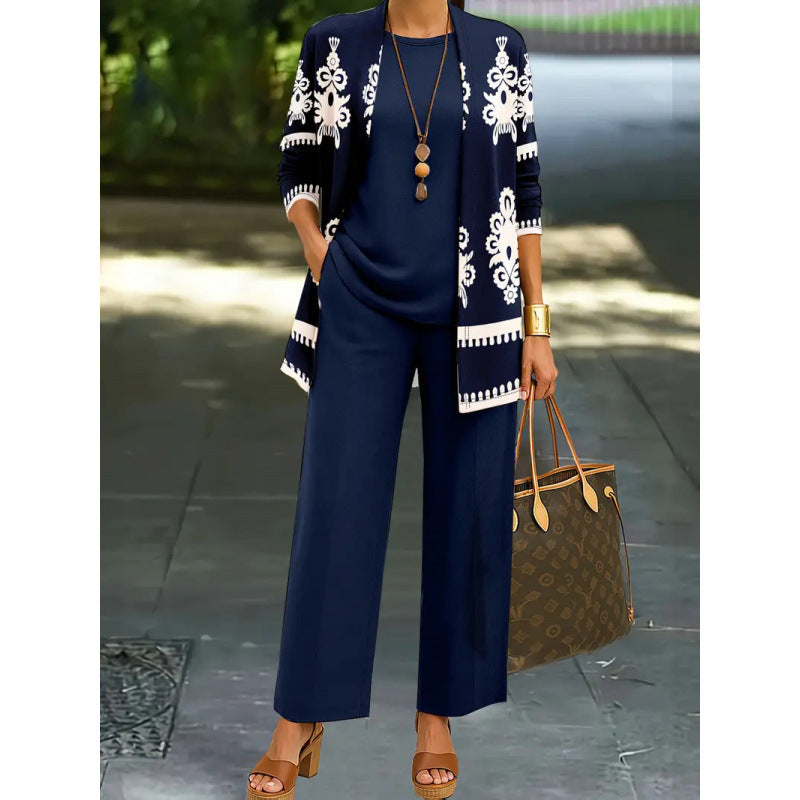 3D Print Casual 3-Piece Sports Set