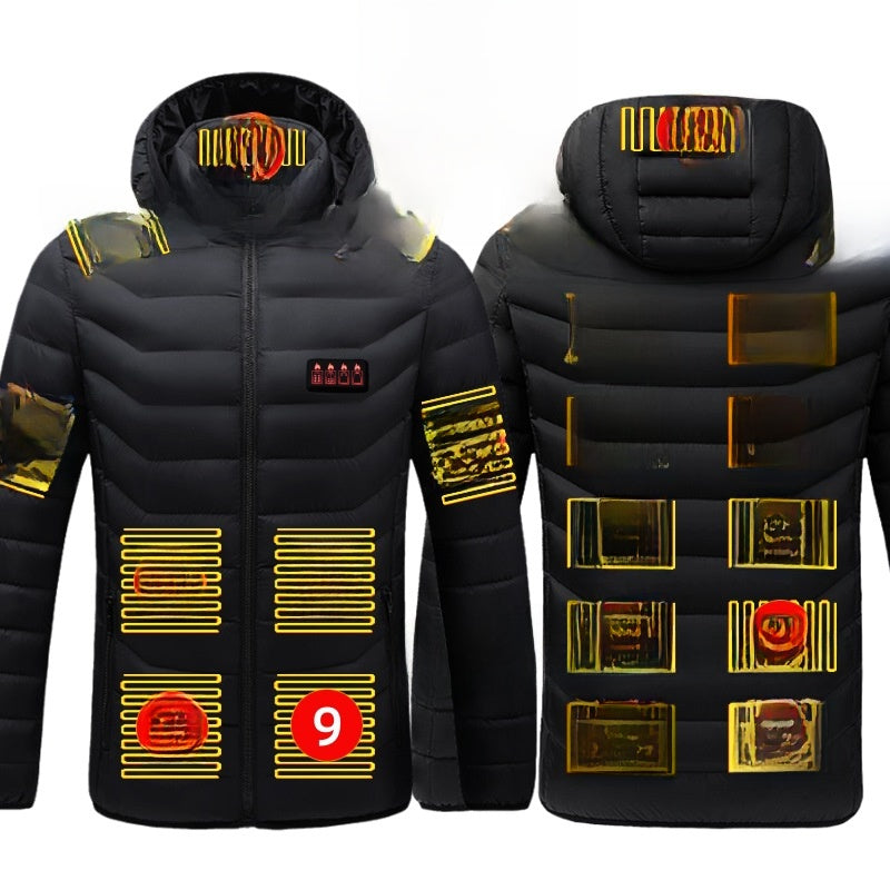 Thermal cotton coat with heating function