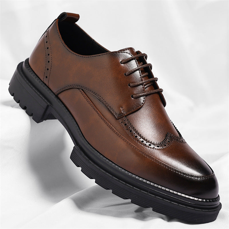 Inner Height Increase of 9cm Casual Groom Wedding Shoes