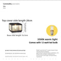 Solar-powered outdoor waterproof post light