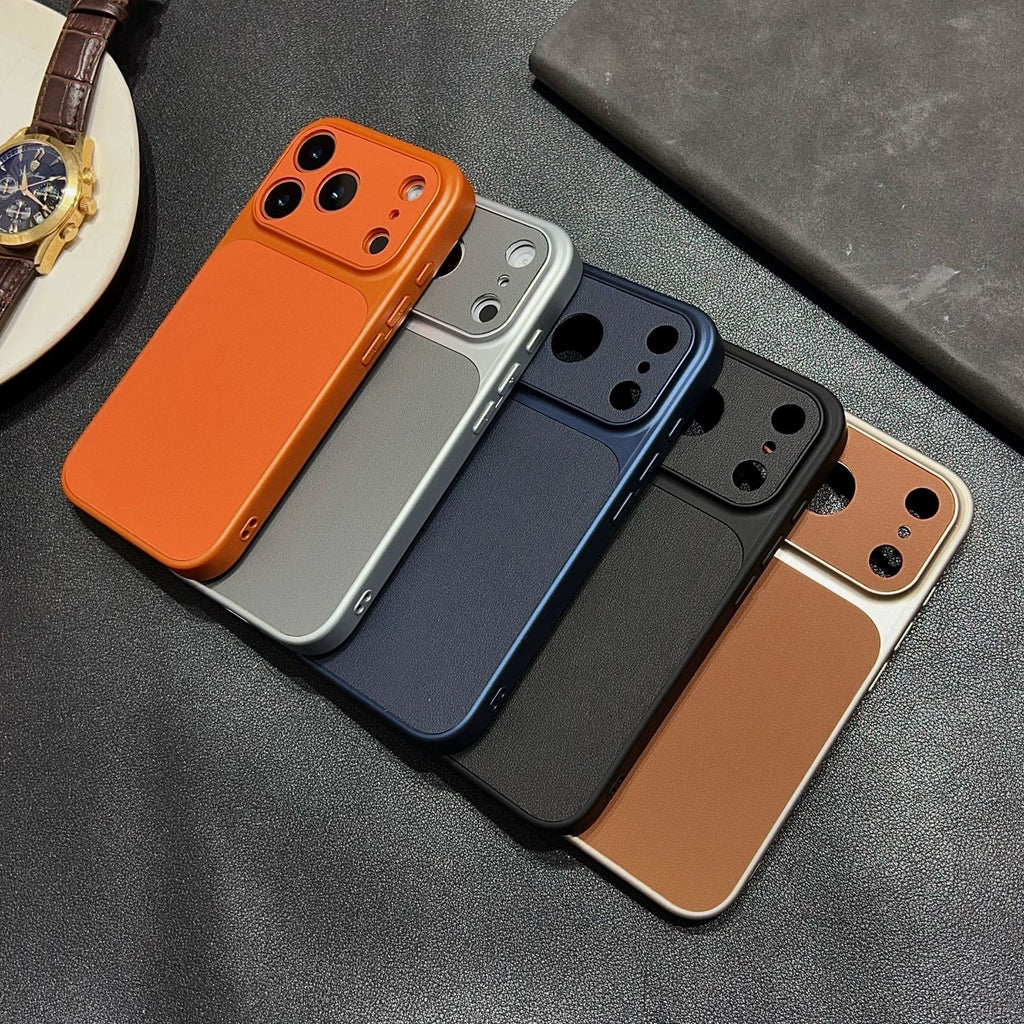 Business Leather Textured iPhone Case