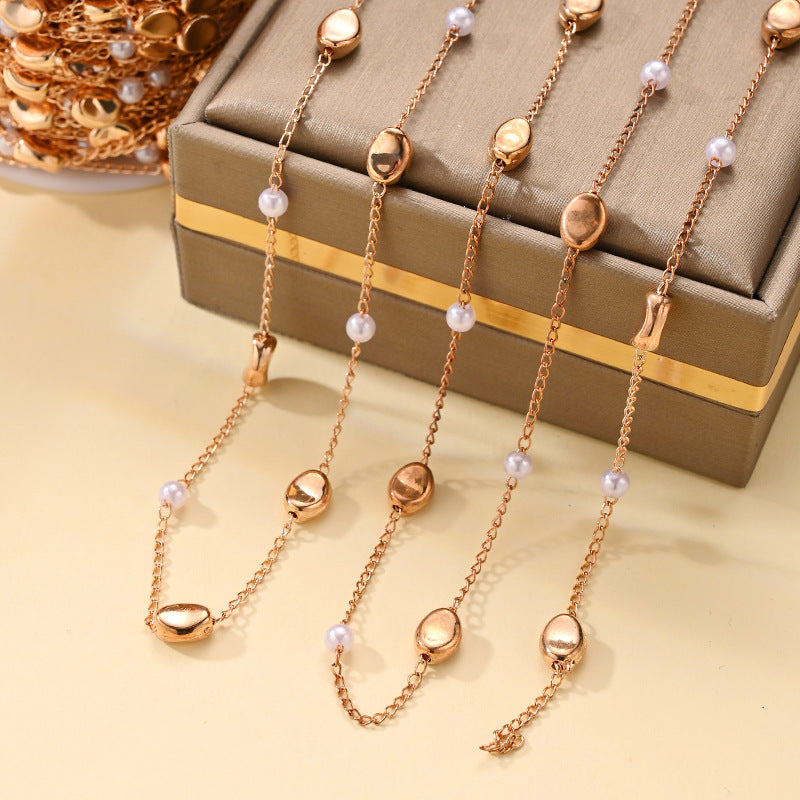 Fashion Imitation Pearl Chain Jewelry