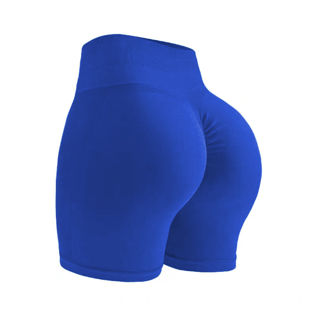 Seamless Knitted High-Waist Fitness Shorts