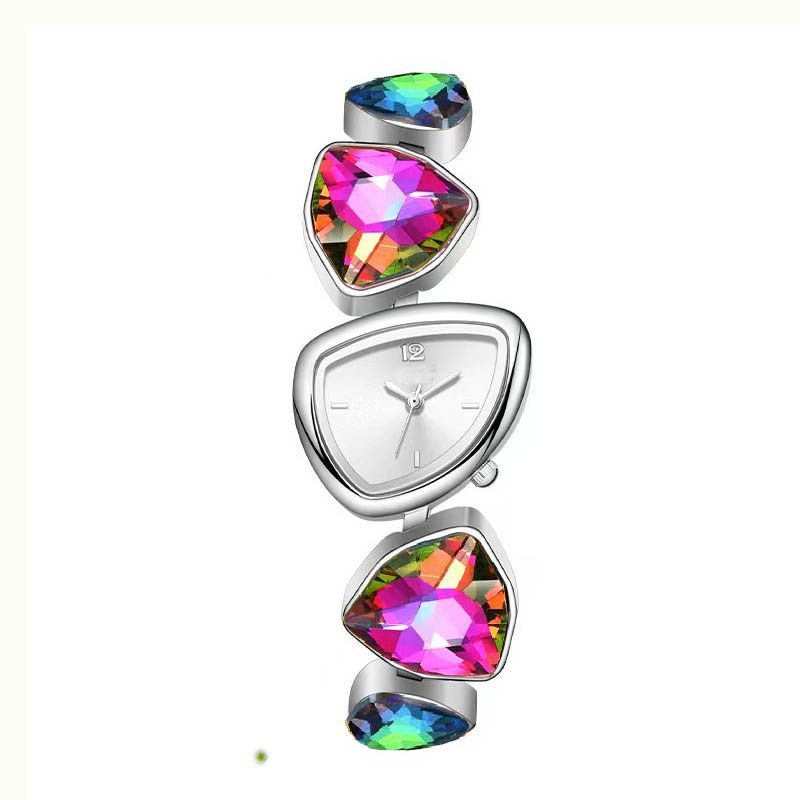 Women's Diamond Accent Quartz Watch with Metal Bracelet