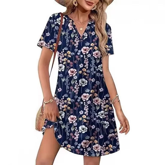 Printed pocket dress