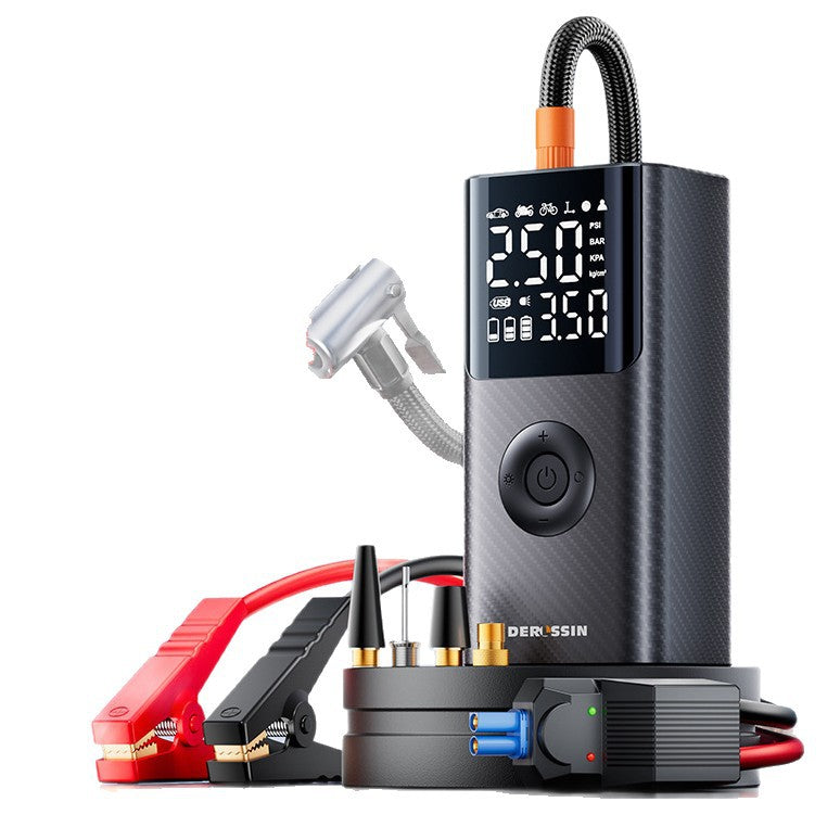 Car Jump Starter with Air Compressor and Power Bank
