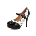 Polka Dot High Heel Shoes