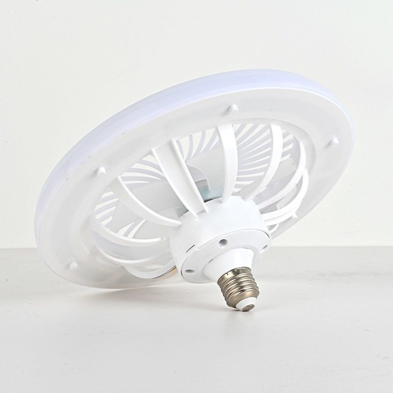 E27 Screw-In Three-Color LED Ceiling Fan Light with Remote Control