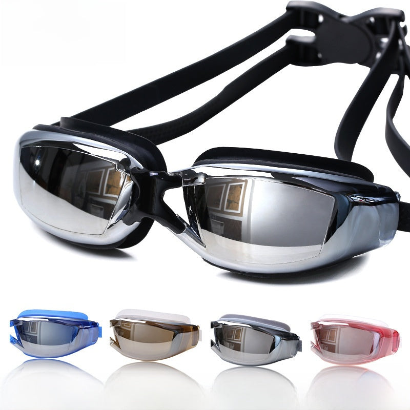 Swimming Goggles Large Frame HD Waterproof Anti-Fog