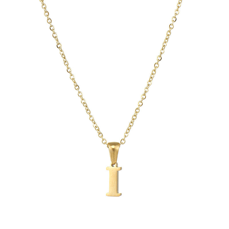 Alphabet Pendant Necklace