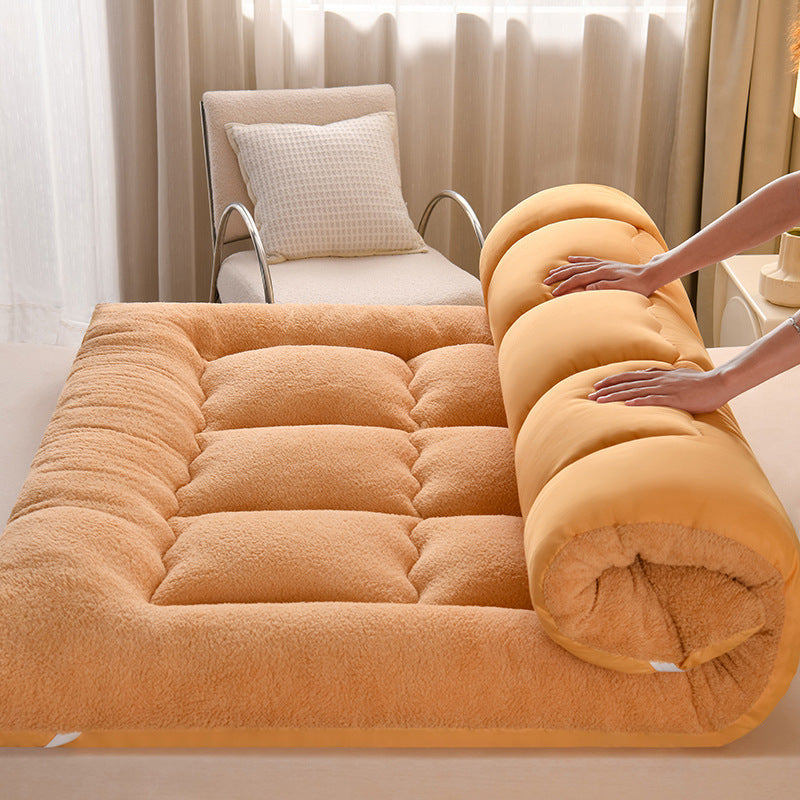 Down and Silk Cotton Mattress Topper Lamb Wool Fleece Bed Protector