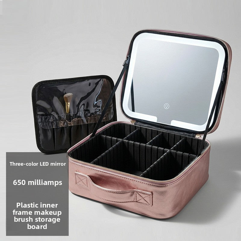 LED Lighted Makeup Bag with Mirror