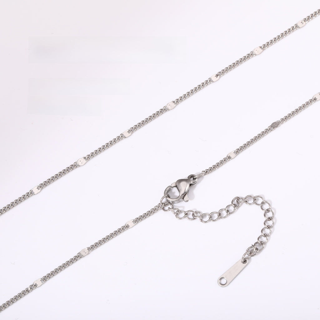 Versatile Braided Chain and Blade Necklace