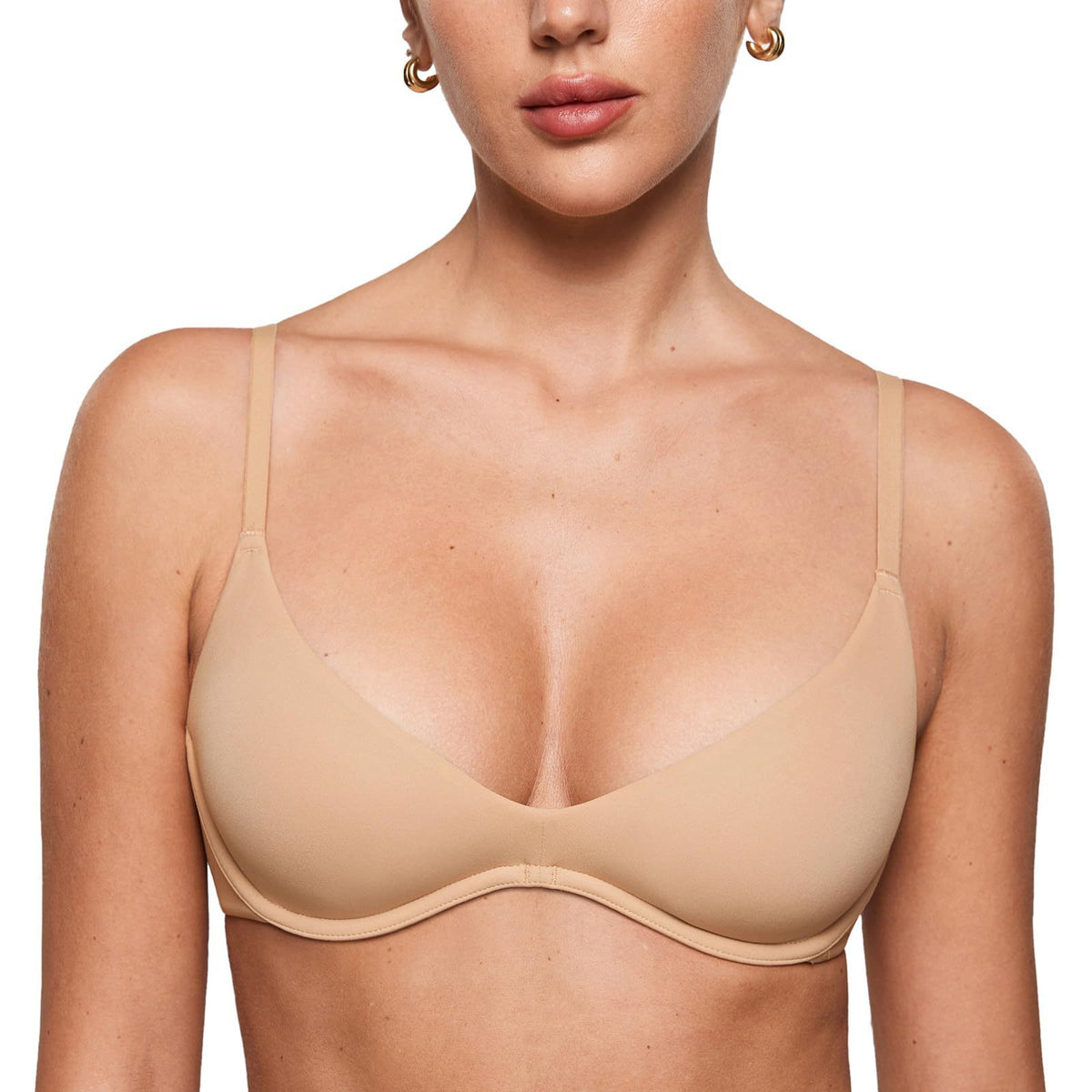 Women Deep V Push Up Underwire Bra Plus Size Lingerie