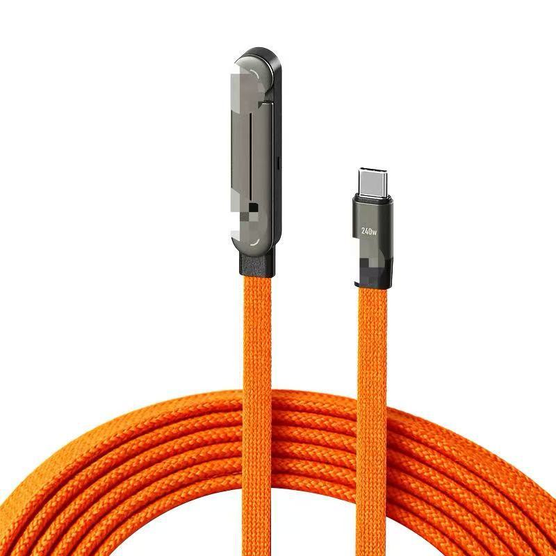 240W Bracket Data Cable Suitable for Apple 15, 16, 17, Huawei Tablets, Fast for Mobile Gaming