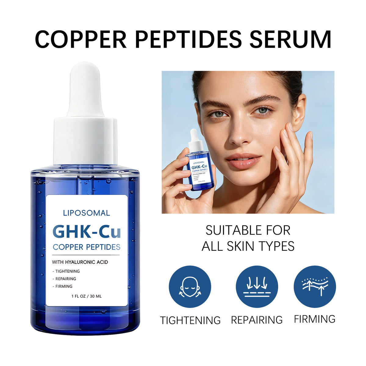 Copper peptide facial essence