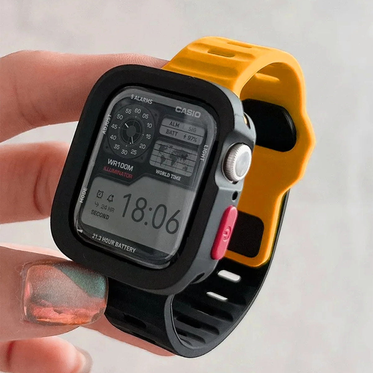 Apple Watch Silicone Strap and Protective Case