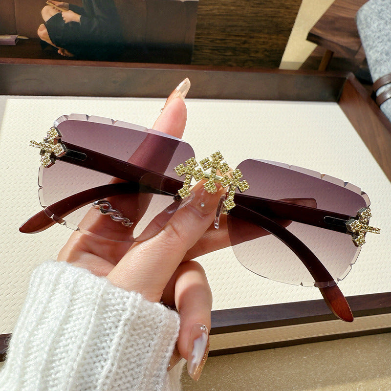Large Square Frame Sunglasses