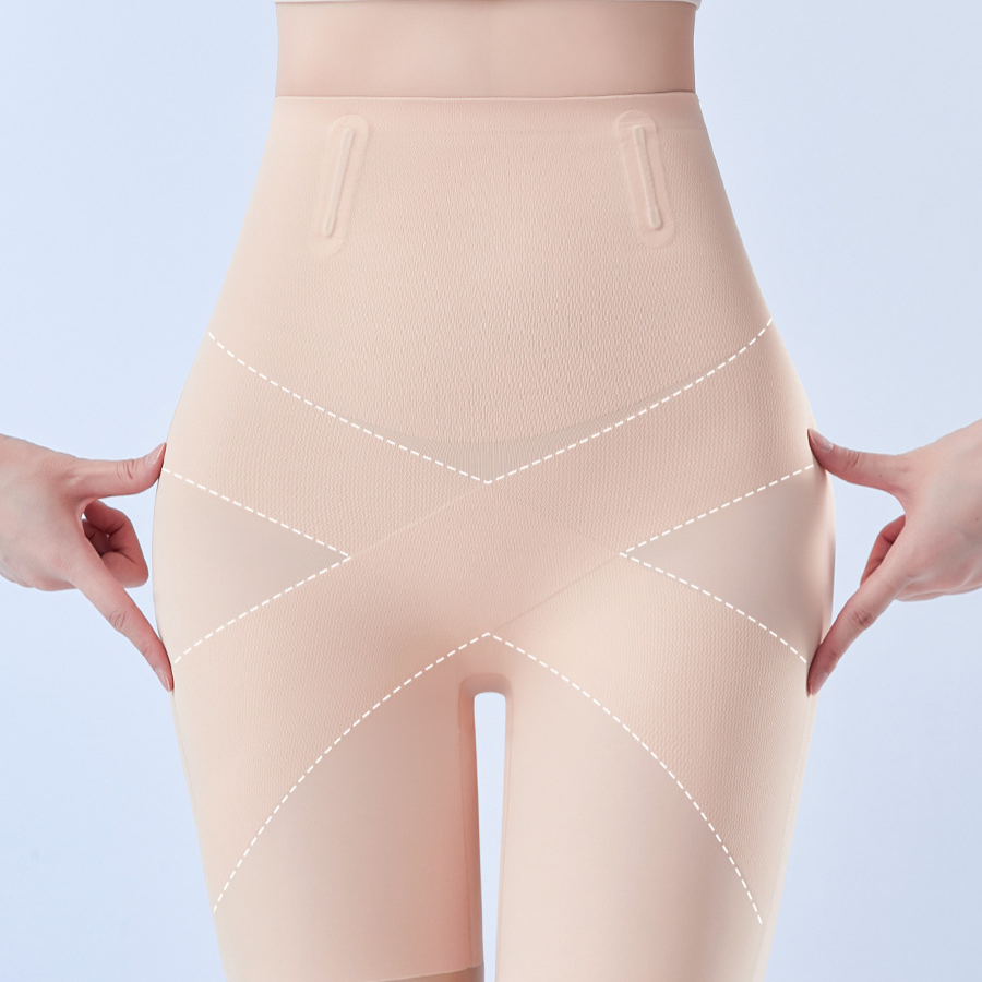 High-waisted tummy-revealing pants for women