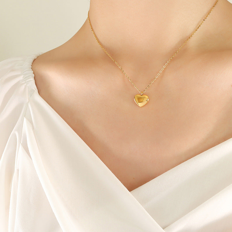 Adjustable Heart Pendant Necklace