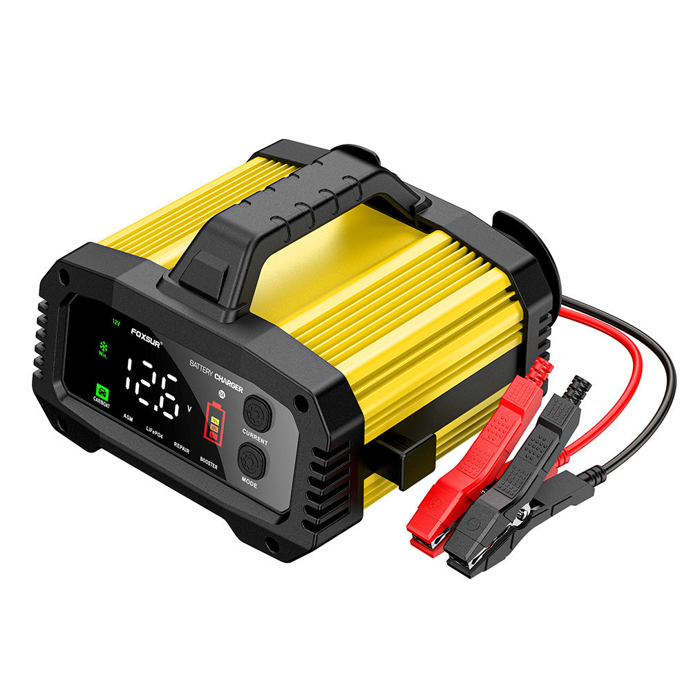 Portable 12V 24V Car Battery Charger with Auxiliary Start