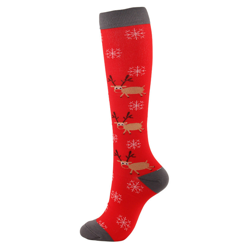 Christmas Compression Socks with Festive Designs