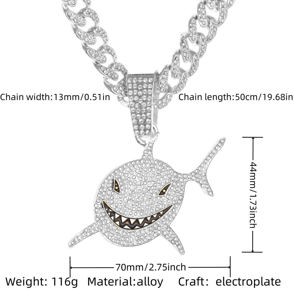 Cuban chain necklace pendant