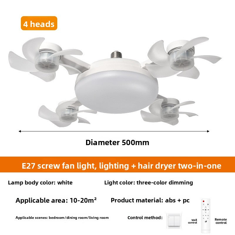 E27 Ceiling Fan Light with Dimmable Lighting