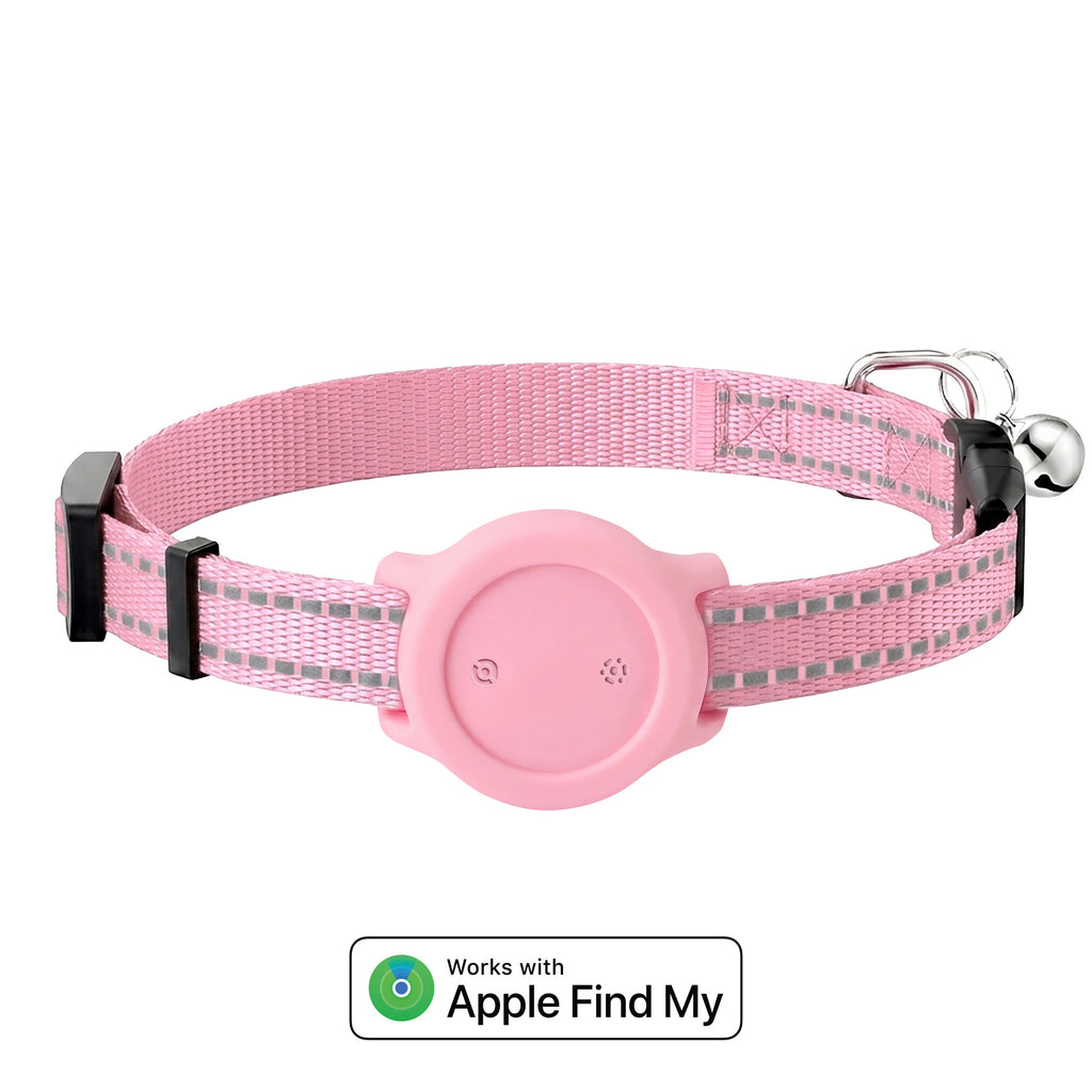 Reflective collar for pet tracking and positioning