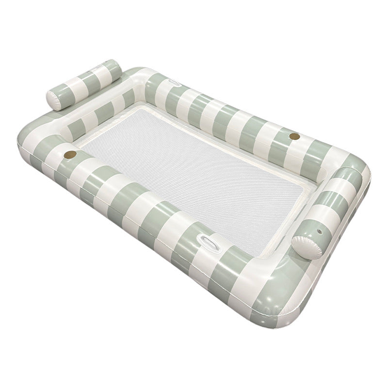 Striped Square Inflatable Lounge Chair Water Float