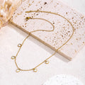 Mother-of-Pearl Heart Necklace with Adjustable Chain