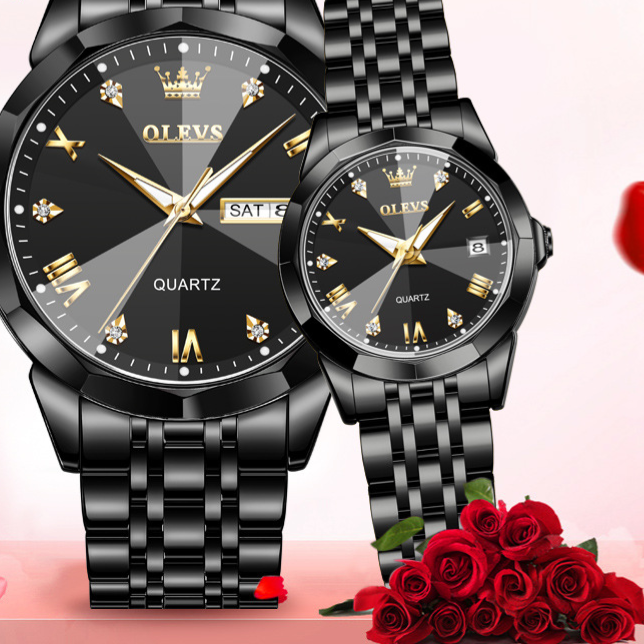 Quartz couple watches