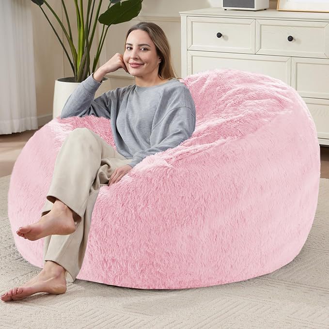 Velvet Bean Bag Cover for Living Room and Bedroom