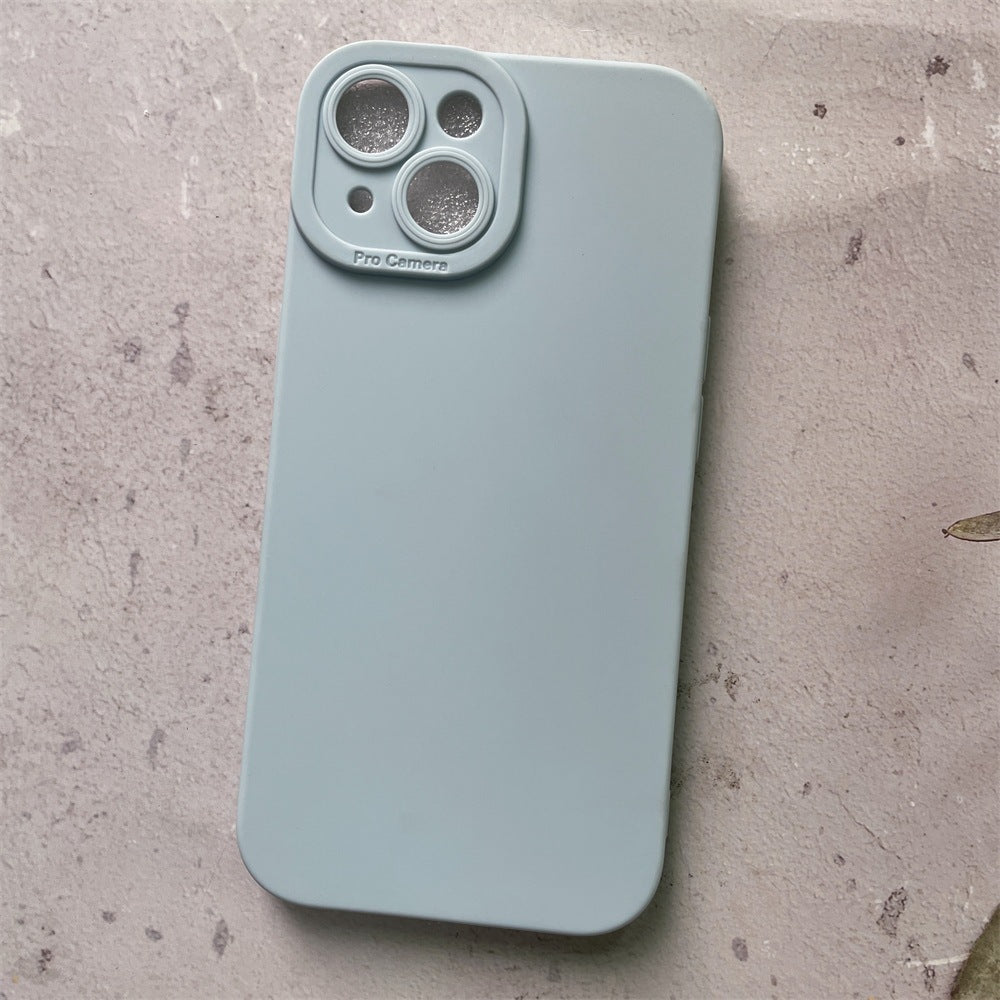 Frosted Silicone Phone Case for iPhone with Angel Eye Design