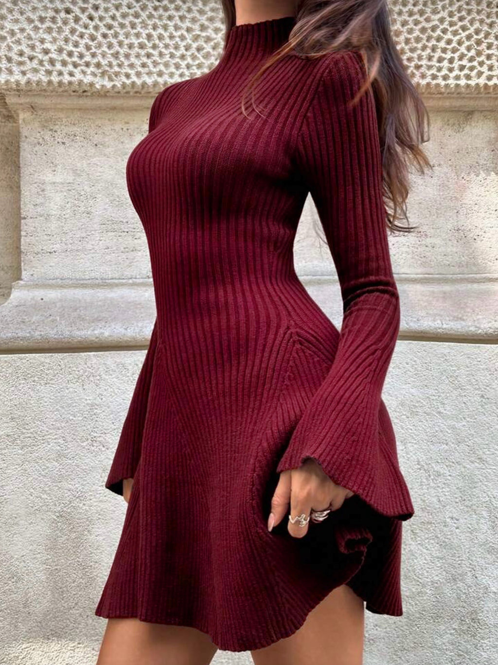 Women's Knitted A-Line Dress