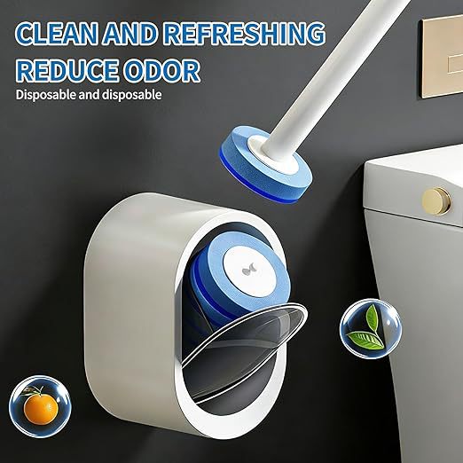 Disposable Toilet Brush with Cleaning Liquid