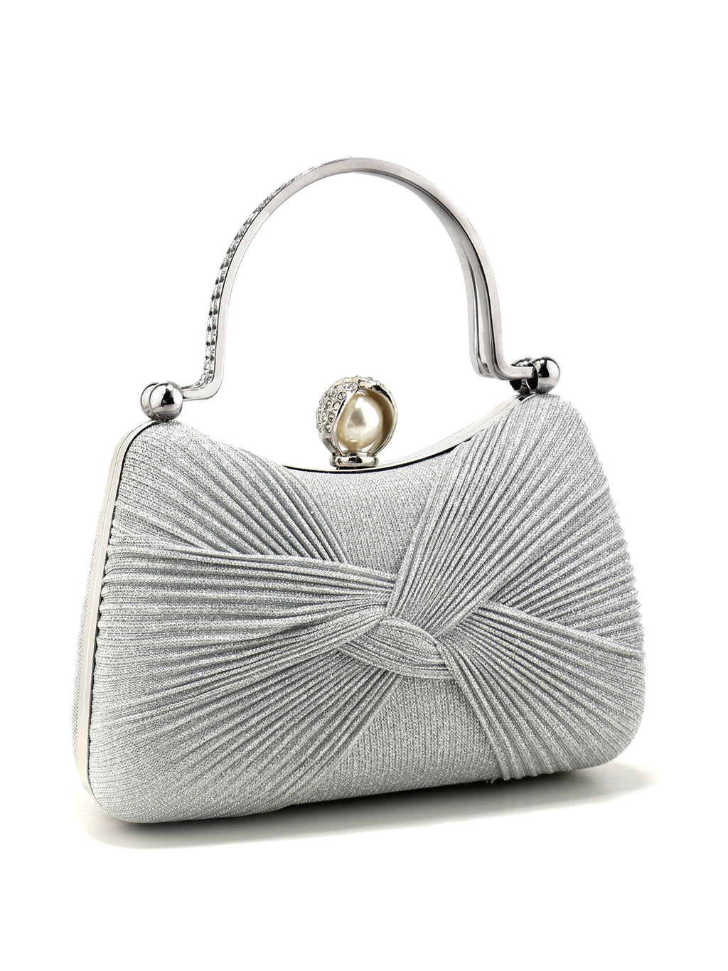 Women's Pleated Evening Bag Versatile Chain Clutch Crossbody Handbag