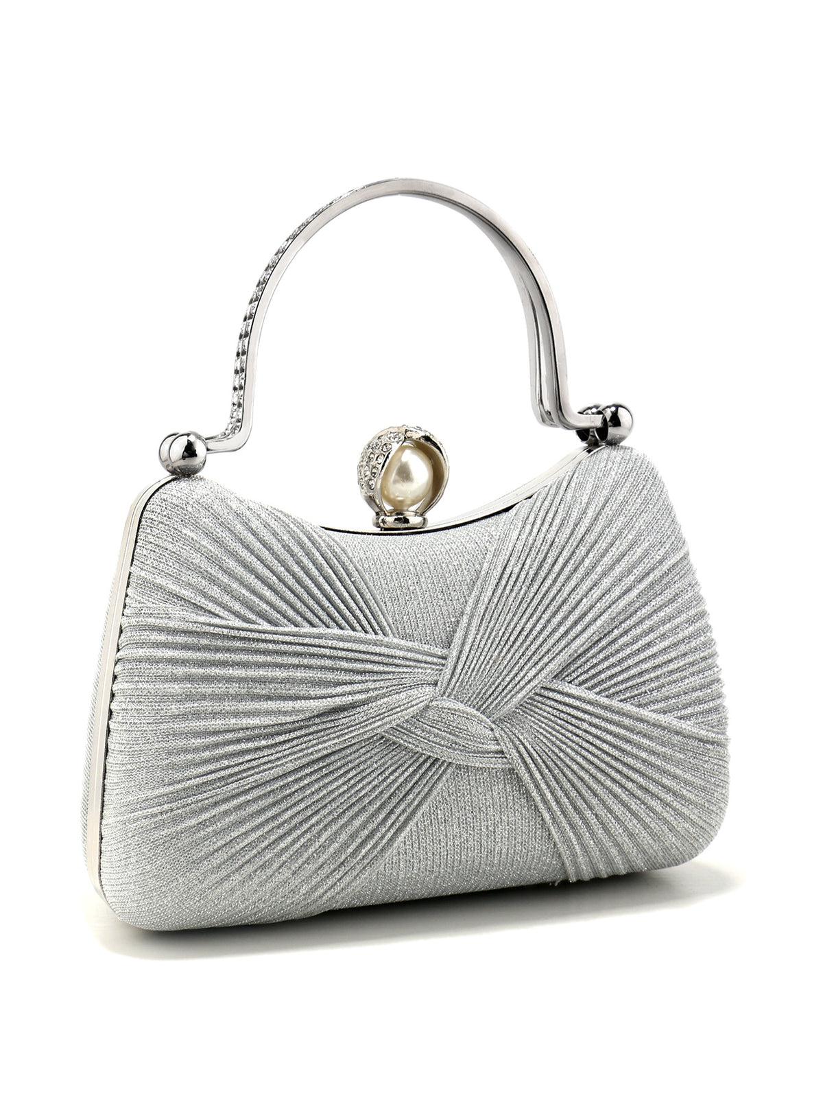 Women's Pleated Evening Bag Versatile Chain Clutch Crossbody Handbag