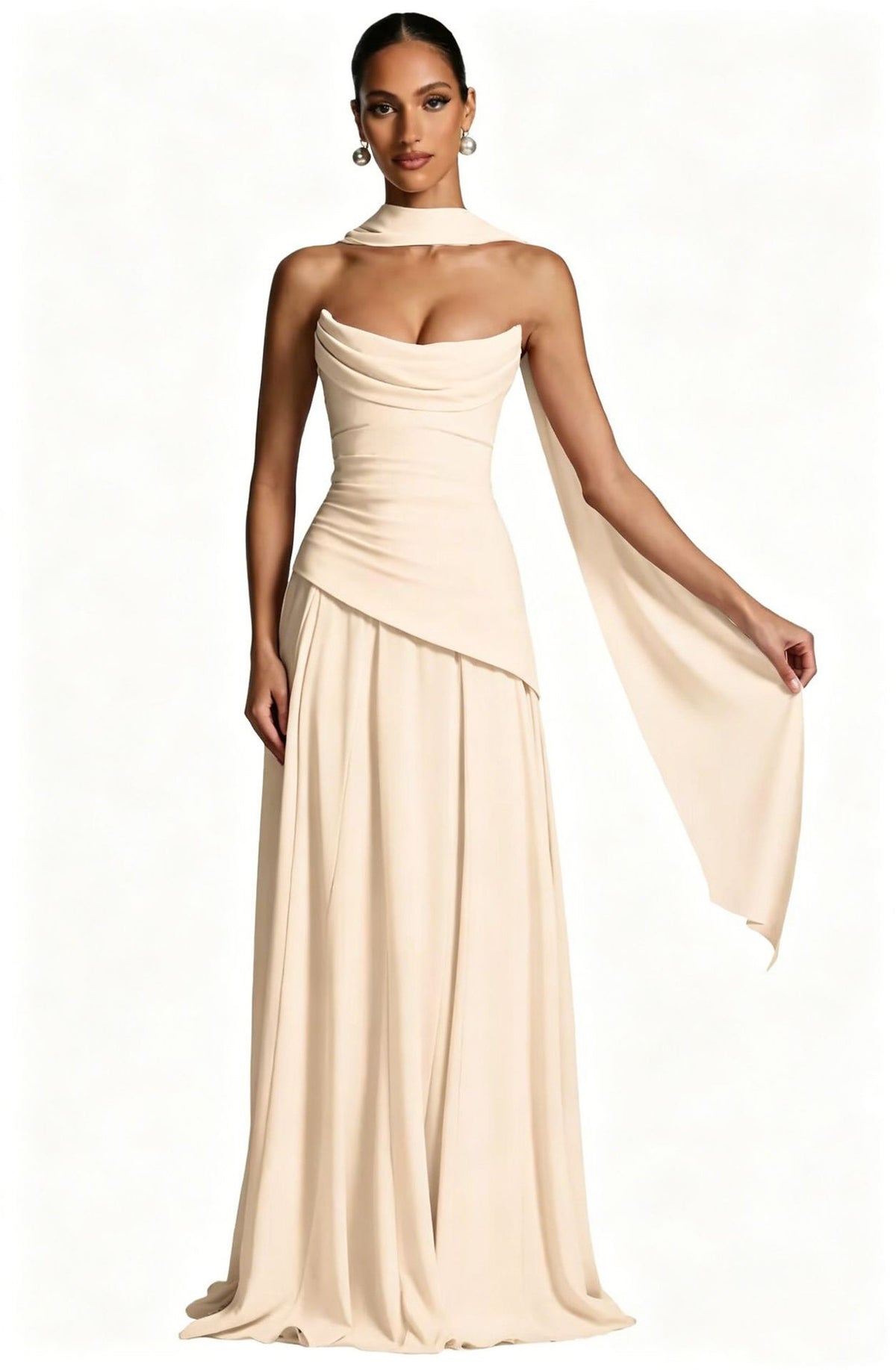 Womens Strappy Slim Fit Evening Dress