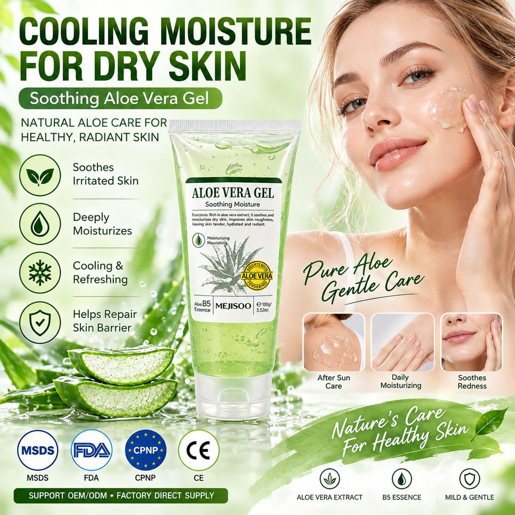 Hydrating and moisturizing gel non-sticky aloe gel