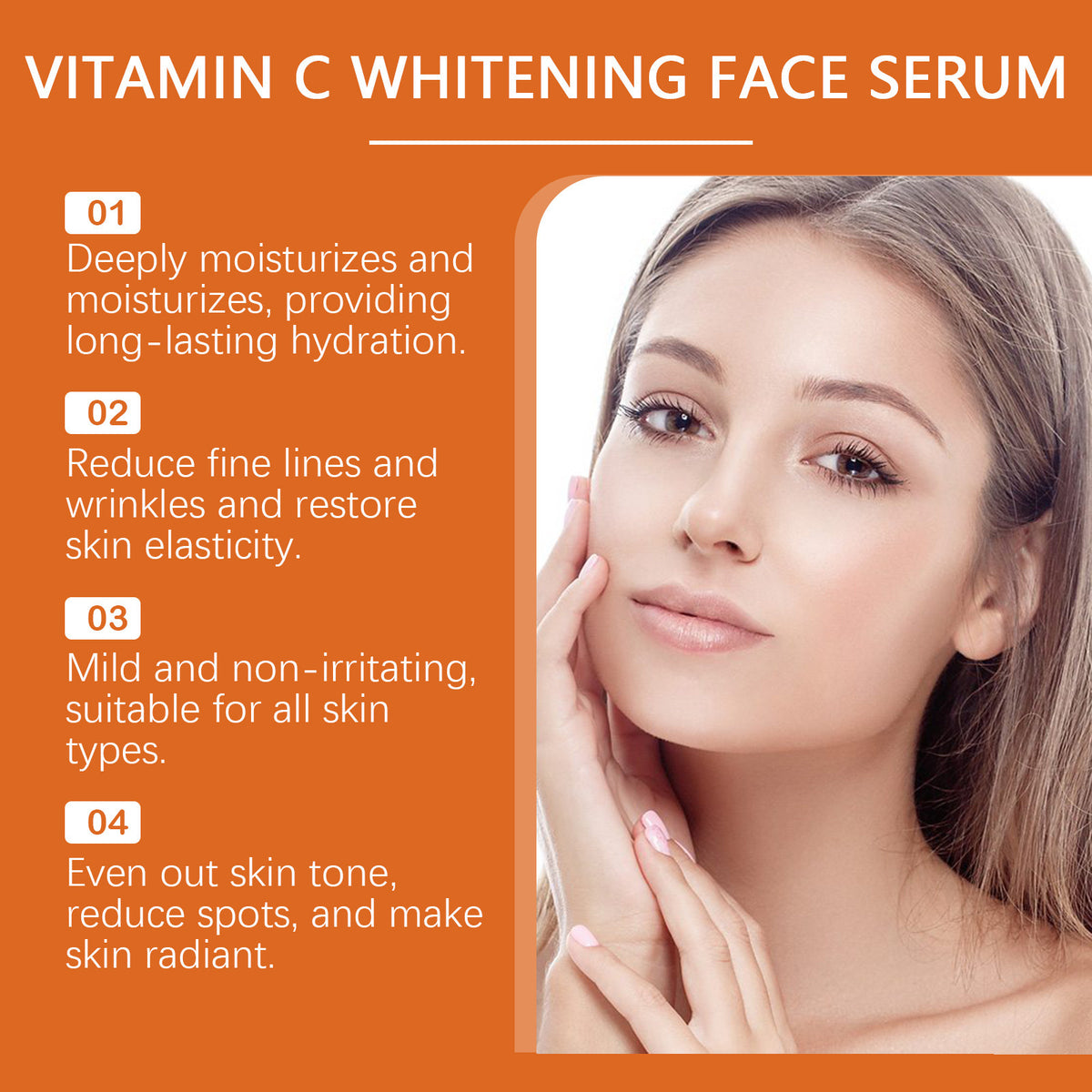 Vitamin C Facial Essence for Moisturizing and Smoothing Skin