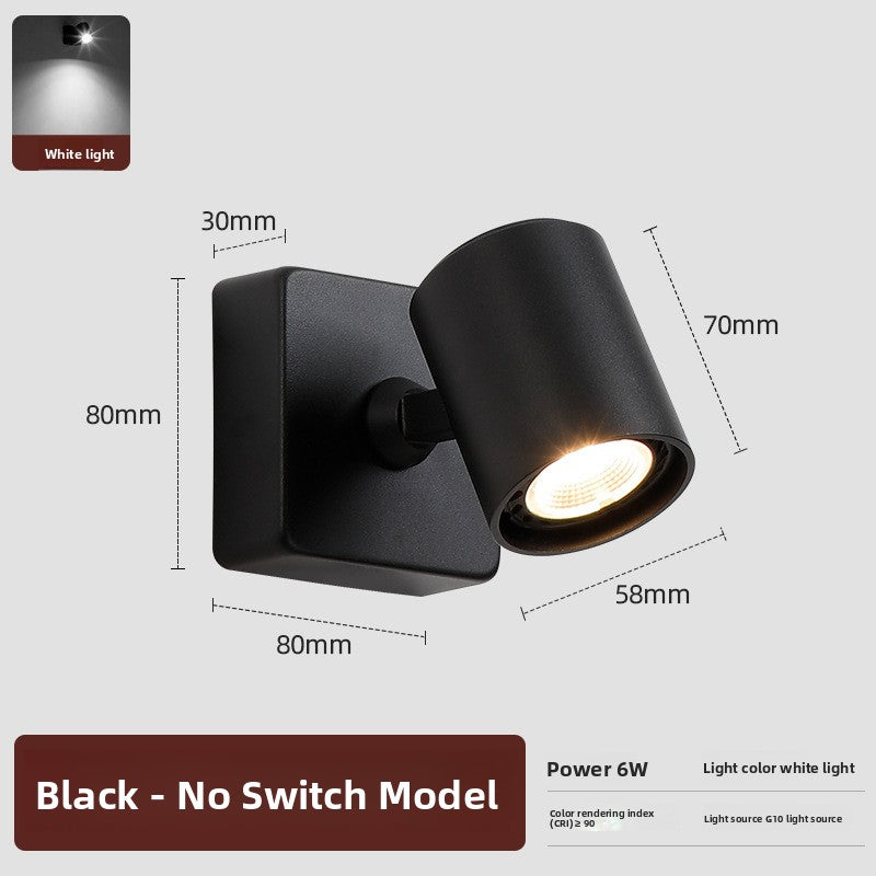 Hotel recessed wall-mounted spotlights