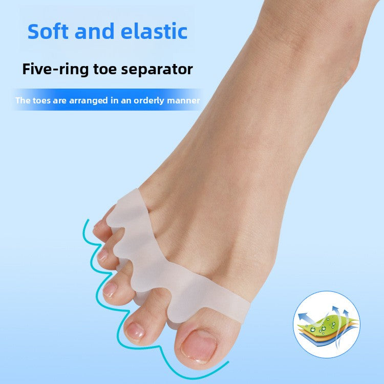 Silicone toe separators