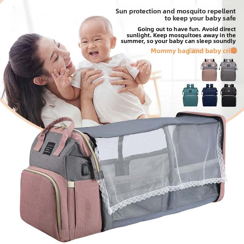 Water-Repellent Diaper Bag Backpack