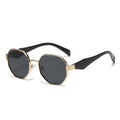 Polygon Metal Sunglasses with UV Protection