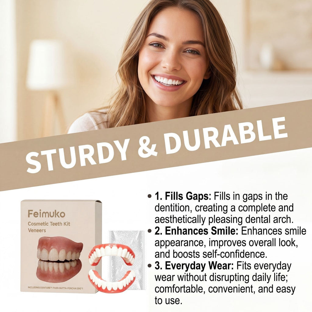 Denture set convenient and easy to clean denture set