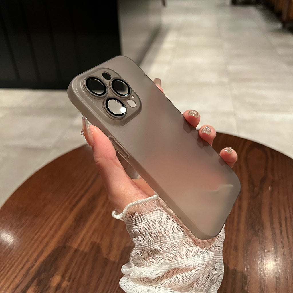 Ultra-thin matte phone case, minimalist