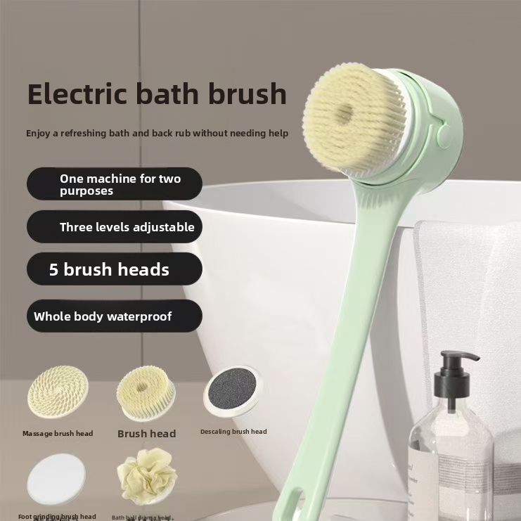 Electric Dual-Handle Bath Brush